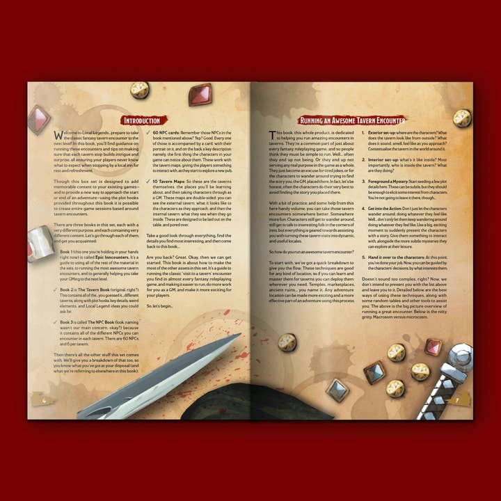 QMDirect - Wholesale Board Game - Epic Encounters - Local Legends Tavern Kit7