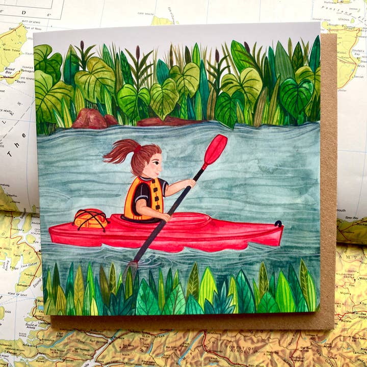 River Adventure Greeting Card for wholesale by Samantha Dolan