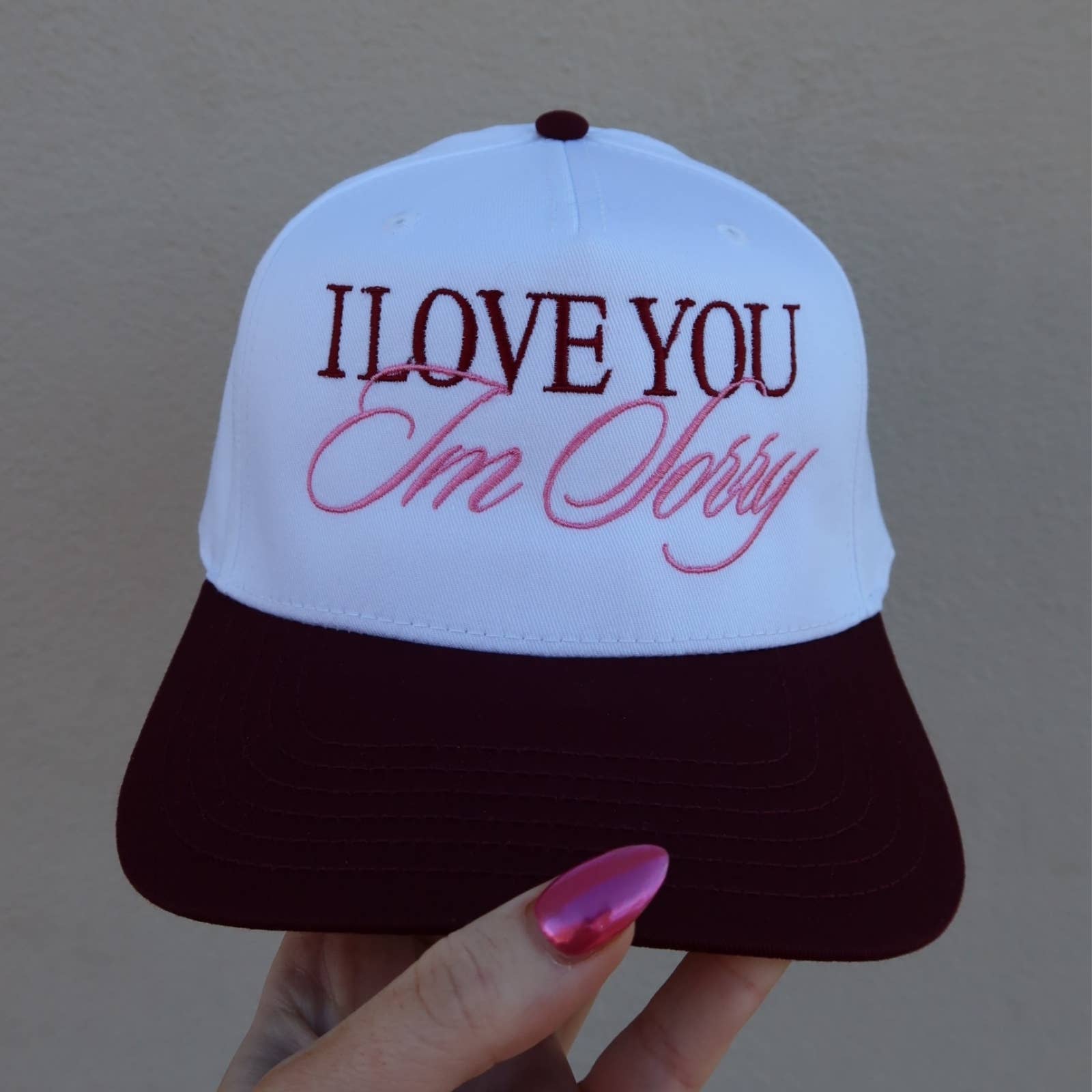 Made by Mariah - Wholesale Trucker Hat - Unisex - I Love You I'm Sorry Vintage Trucker Hat1