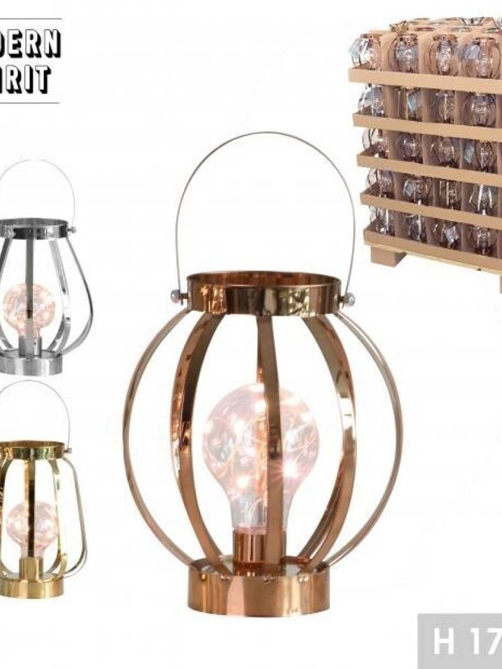 LED Lantern Lamp 17cm for wholesale by AUM Fragrances