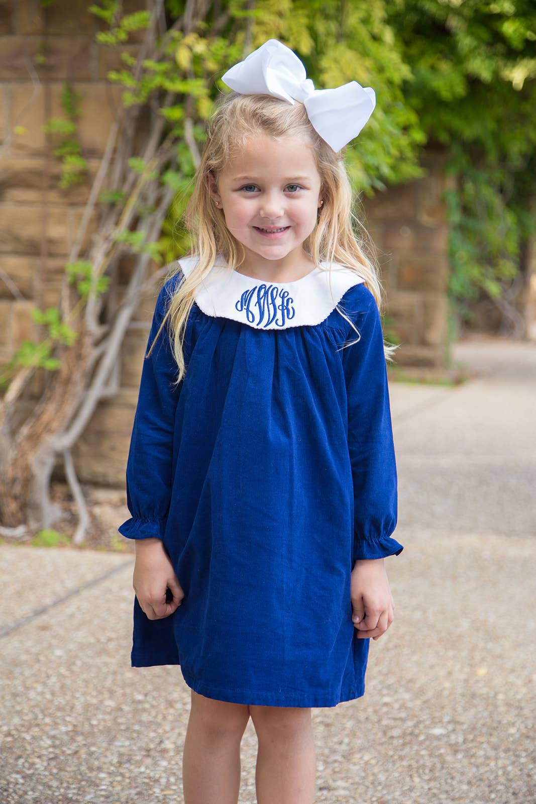 Love That Cotton - Vendita all'ingrosso Vestito - Bambini - Abito Vescovo in velluto a coste - Navy