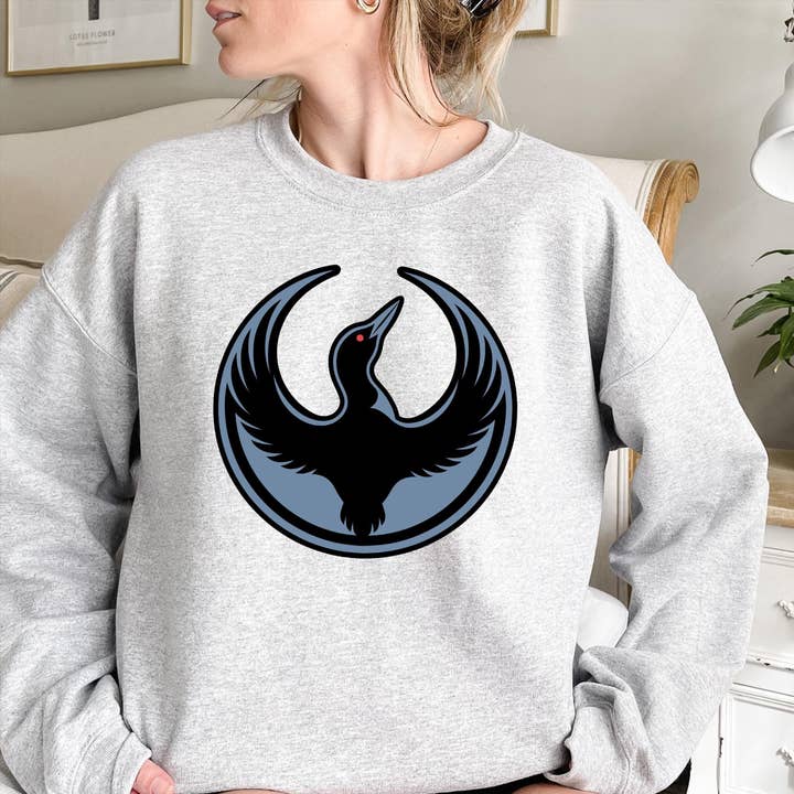 Minnesota Loon Resistance Sweatshirt, MN Rebel Crest Shirt for wholesale by CVH DREAMY LTD