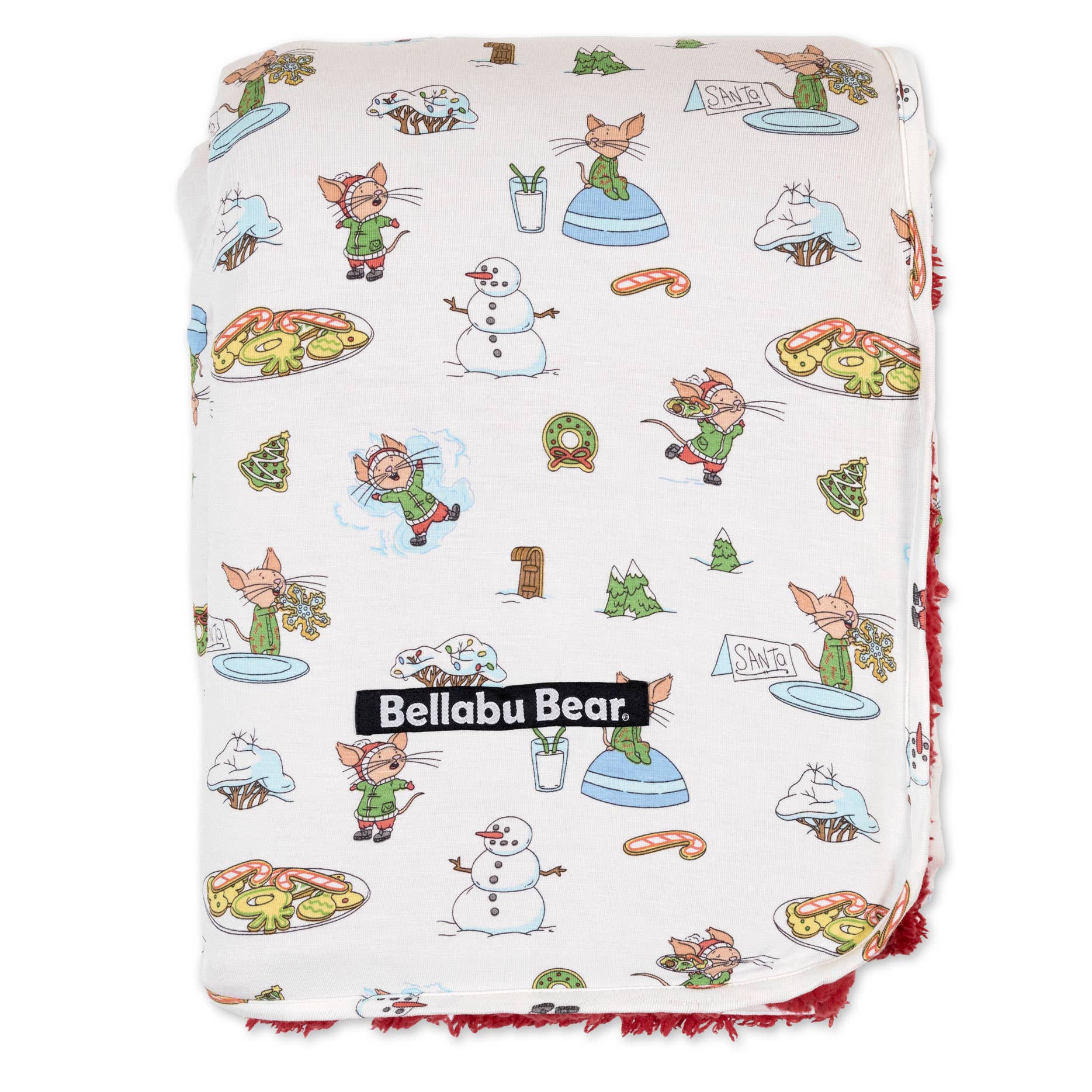 Bellabu Bear - Wholesale Bedding Blanket - Kids & Baby - If You Give A Mouse A Cookie Christmas Bamboo Blanket15
