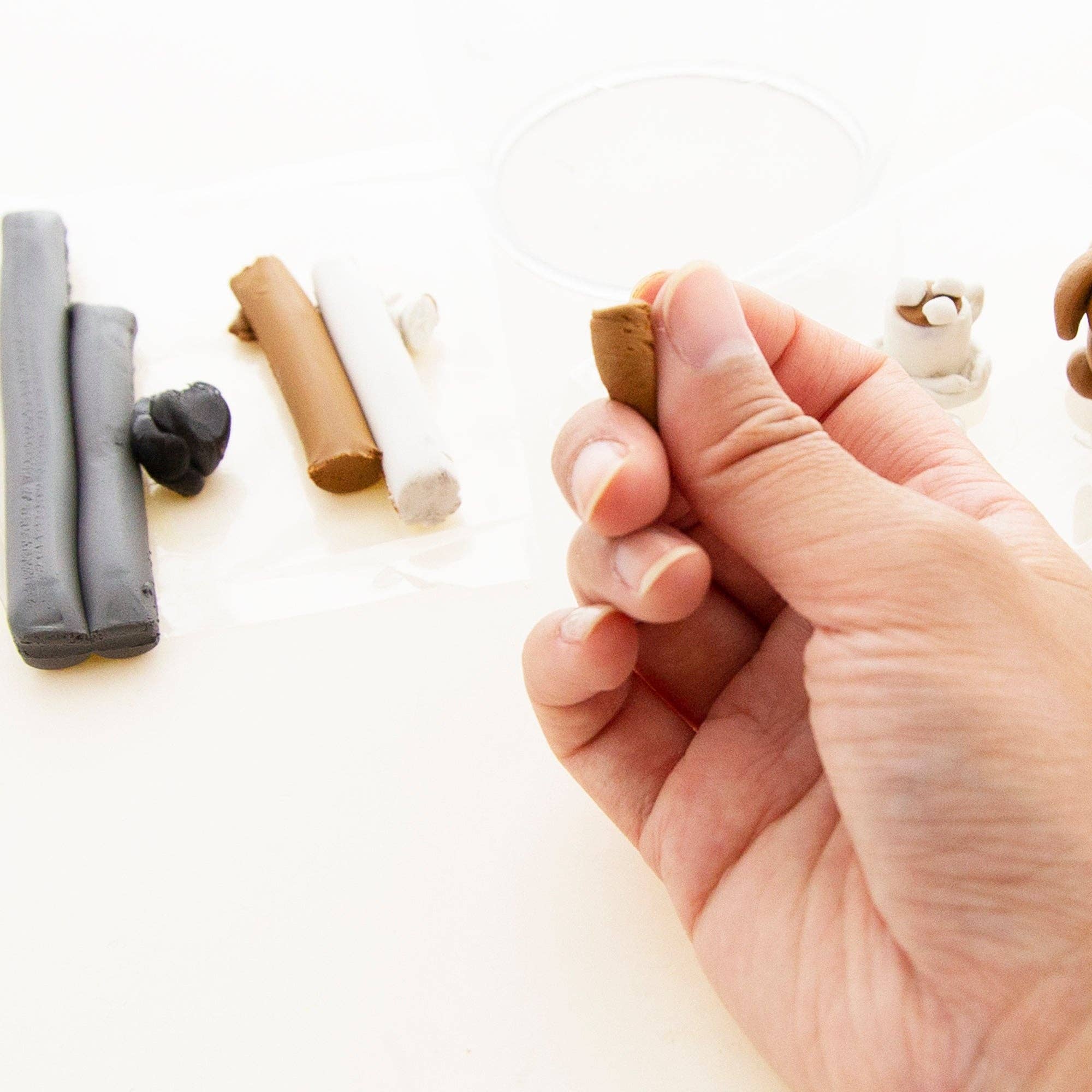 Luna Office Supply -  Everyday Essential - Wholesale Clay - Modeling Clay Sticks 4 Natural/ Earth Colors 4.8 Oz6