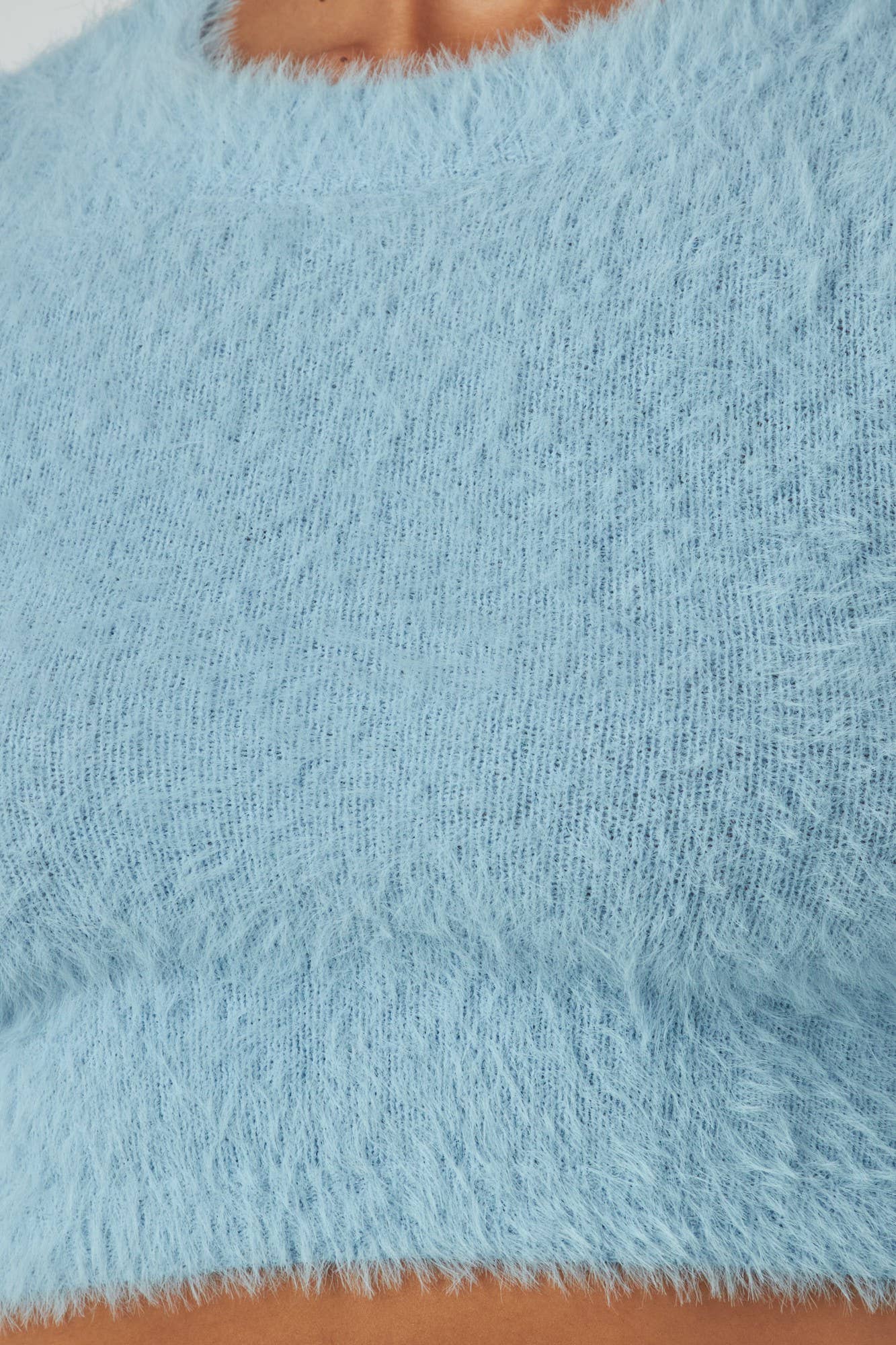 Hot & Delicious - Wholesale Knit Top - Women's - Olanes Fuzzy Crop Top (HAT2565A)3