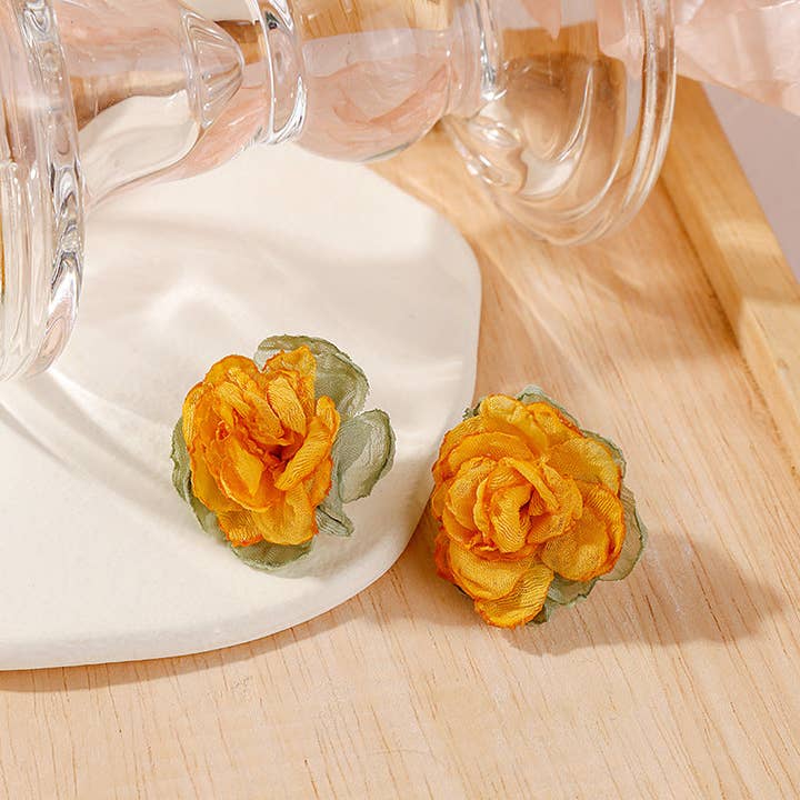 WEST AUSSIE SUPPLIES - Wholesale Stud/post earrings - Handmade Lace Flower Stud Earrings