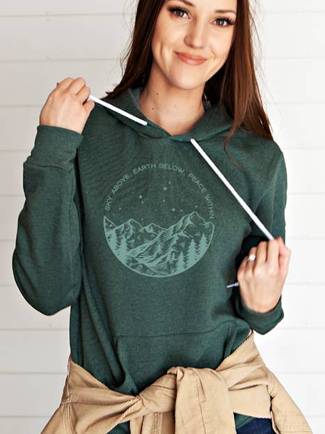 Felpa con cappuccio Peace Within per la vendita all'ingrosso da parte di Wildberry Waves