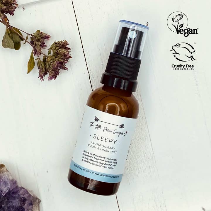 Sleepy Travel Aromatherapy Room & Pillow Mist 30ml for wholesale by The Little Peace Company