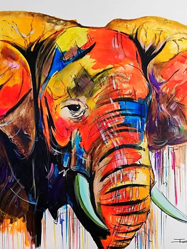ÉLÉPHANT 6 pour la vente par Curated Art
