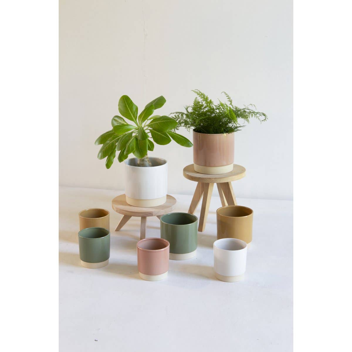 Ceramics Limburg - Wholesale Plant Pot - Eno pot duo sh dusty pink M1
