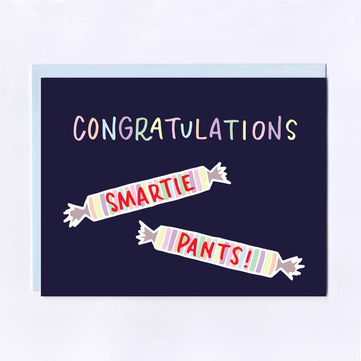 Graduation Smartie Pants Greeting Card for wholesale by The Treasurie