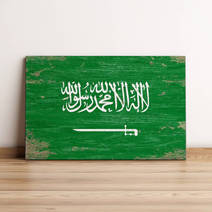 Print Frame Box – wholesale Flagga – Saudiarabien Flagga Väggkonst