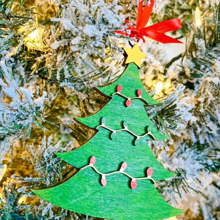 OBX Prep - Wholesale DIY Craft Kit - Christmas Kids' Ornament DIY Painting Kit w Santa, Reindeer,5