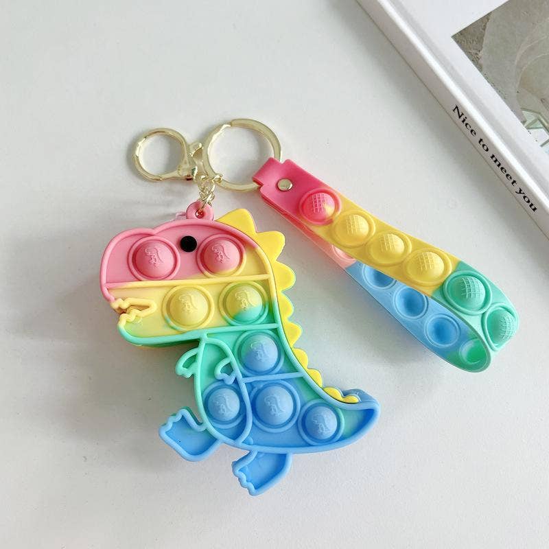 KiddieKickz - Wholesale Keychain - Kids - Small Keychain Coin Purse Spaceman Bear Fingertip Toy27