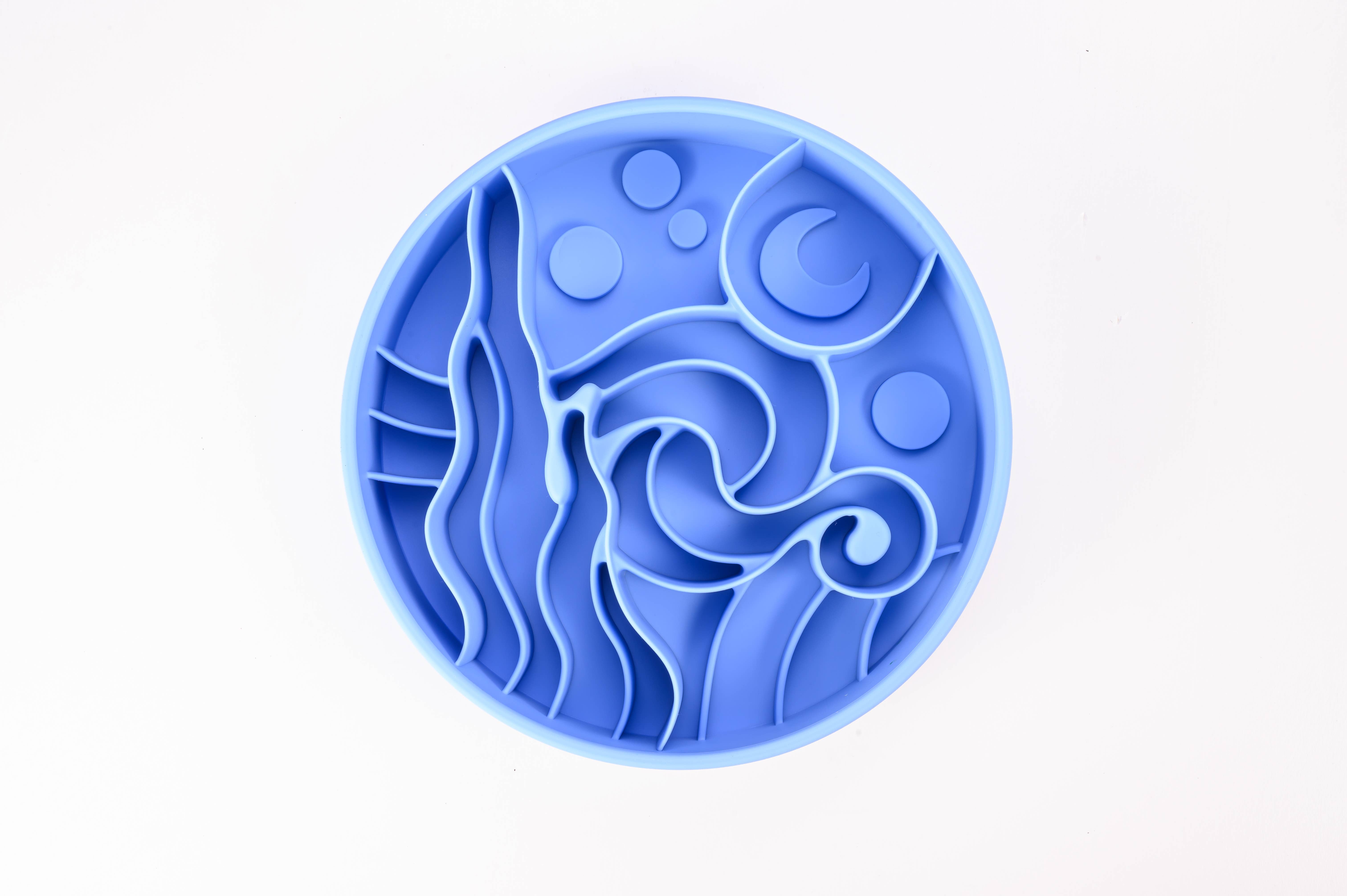 Happy Dingos - Wholesale Pet Bowl - Cat/Dog - Starry Night Slow Feeder Bowl2