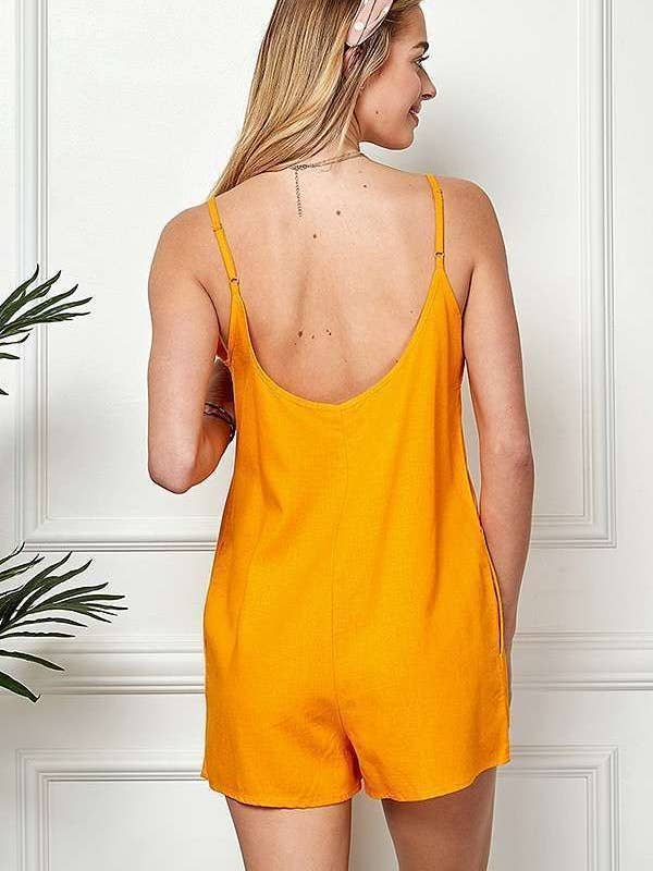 Heart & Hips - Vente Combishort – femme - WR48810 - COMBISHORT À SILHOUETTE DÉCONTRACTÉE AVEC POCHES LATÉRALES4