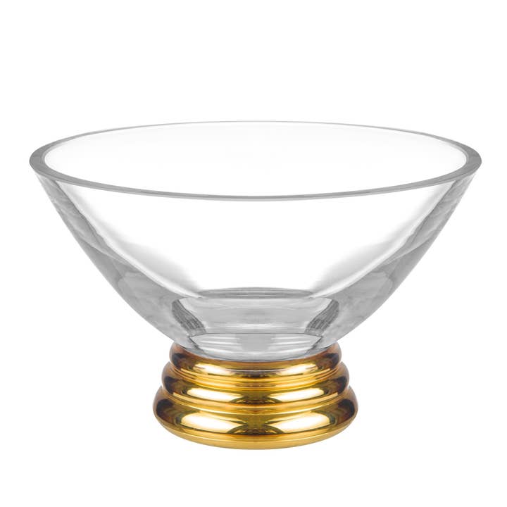 Spectrum dipskål med guldfod, 5 „D, 8 oz. for engroshandel hos Barski