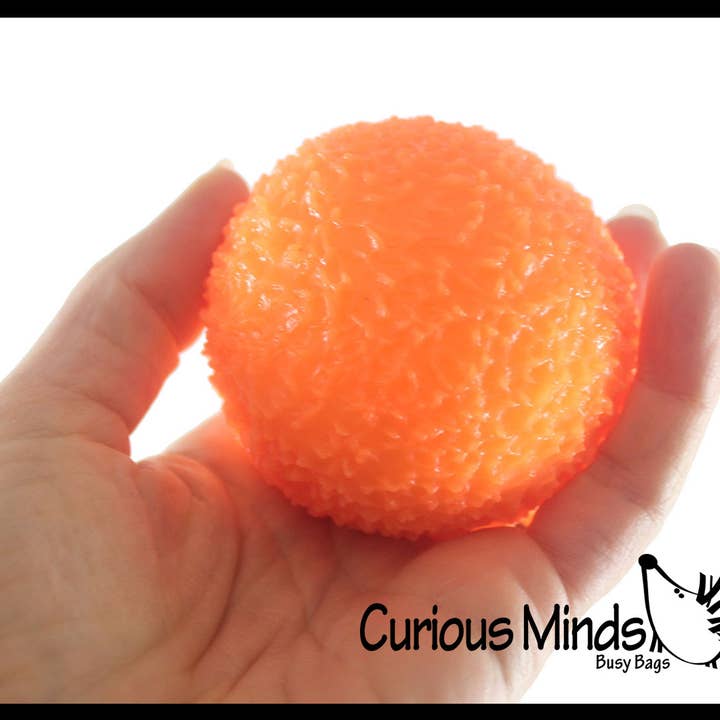 Curious Minds Toys - Wholesale Stress Relief Ball/Dough - 1 Boxed 2.5" Textured Doh Filled Stress Ball - Glob Balls -6