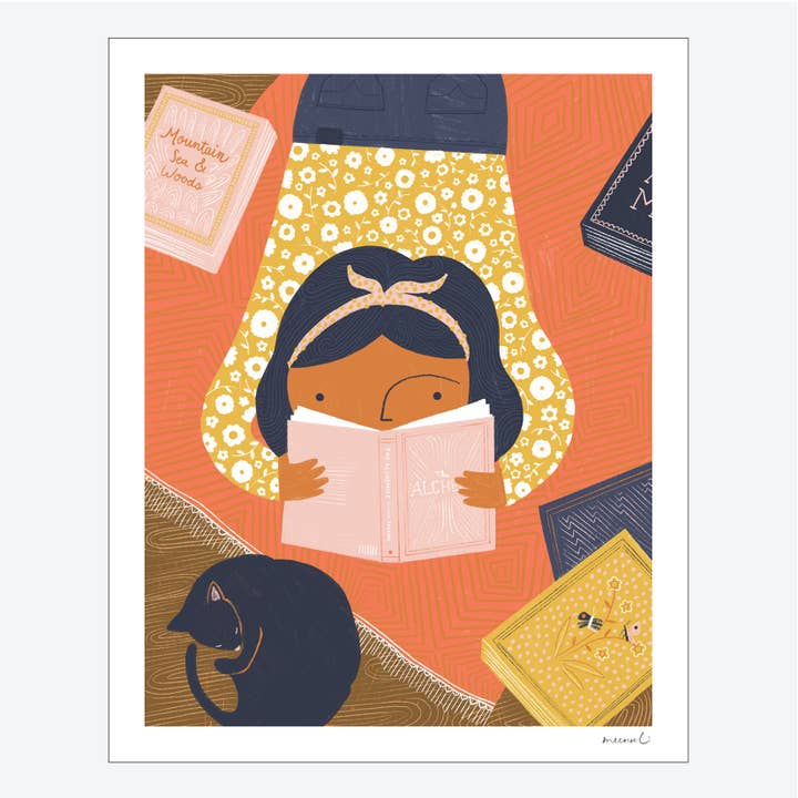 More Books Please Art Print for wholesale by Meenal Patel Studio