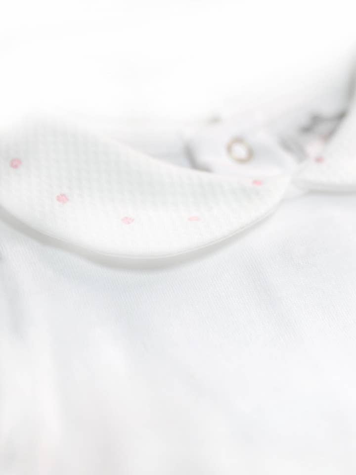 Minhon - Wholesale Bodysuit (Non-Footed) - Baby - Long Sleeve Embroidered Collar Bodysuit4