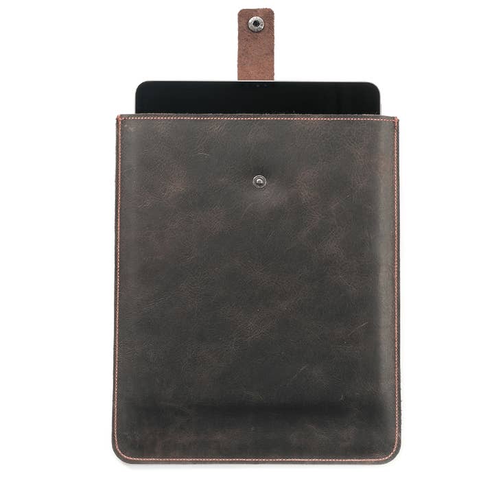 Funda de piel para iPad | Vertical con correa para venta al por mayor de Mission Leather Co