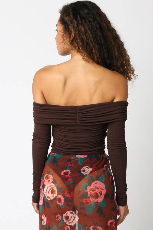 Olivaceous - Wholesale Bodysuit - Women's - Esther Off Bodysuit18