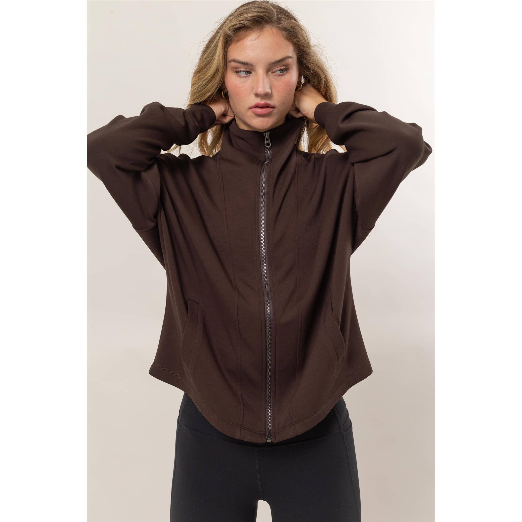 Double Zero - Wholesale Jacket - Women's - High Neck Zip-Up Jacket18
