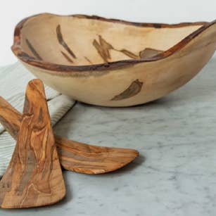 Petermans Boards and Bowls Inc. - Wholesale Serve Bowl - 10" AMBROSIA MAPLE OVAL BOWL