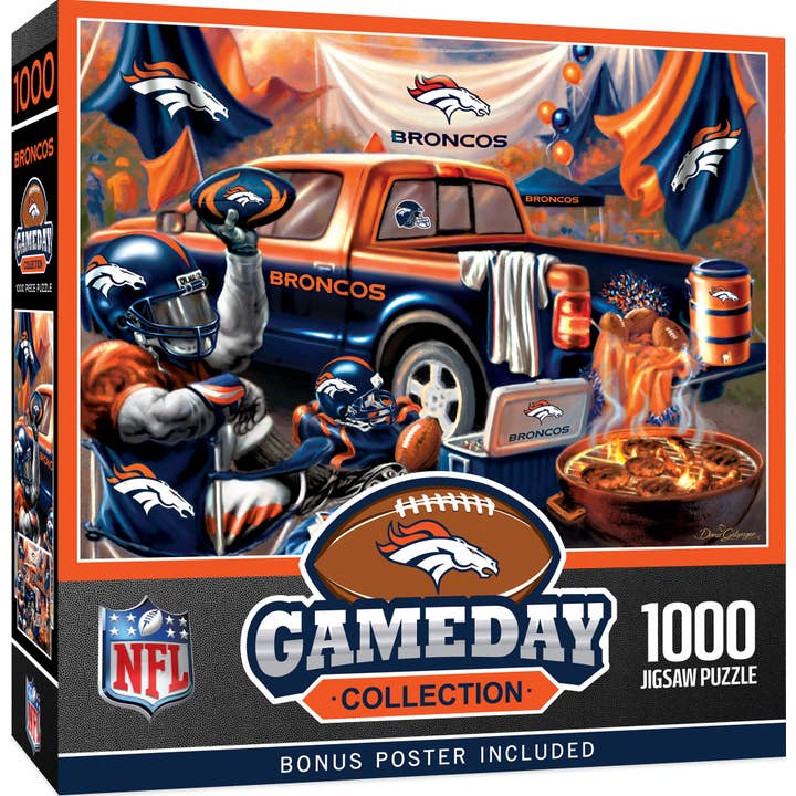 Denver Broncos - Gameday 1000 Piece Puzzle for wholesale by Masterpieces Puzzles