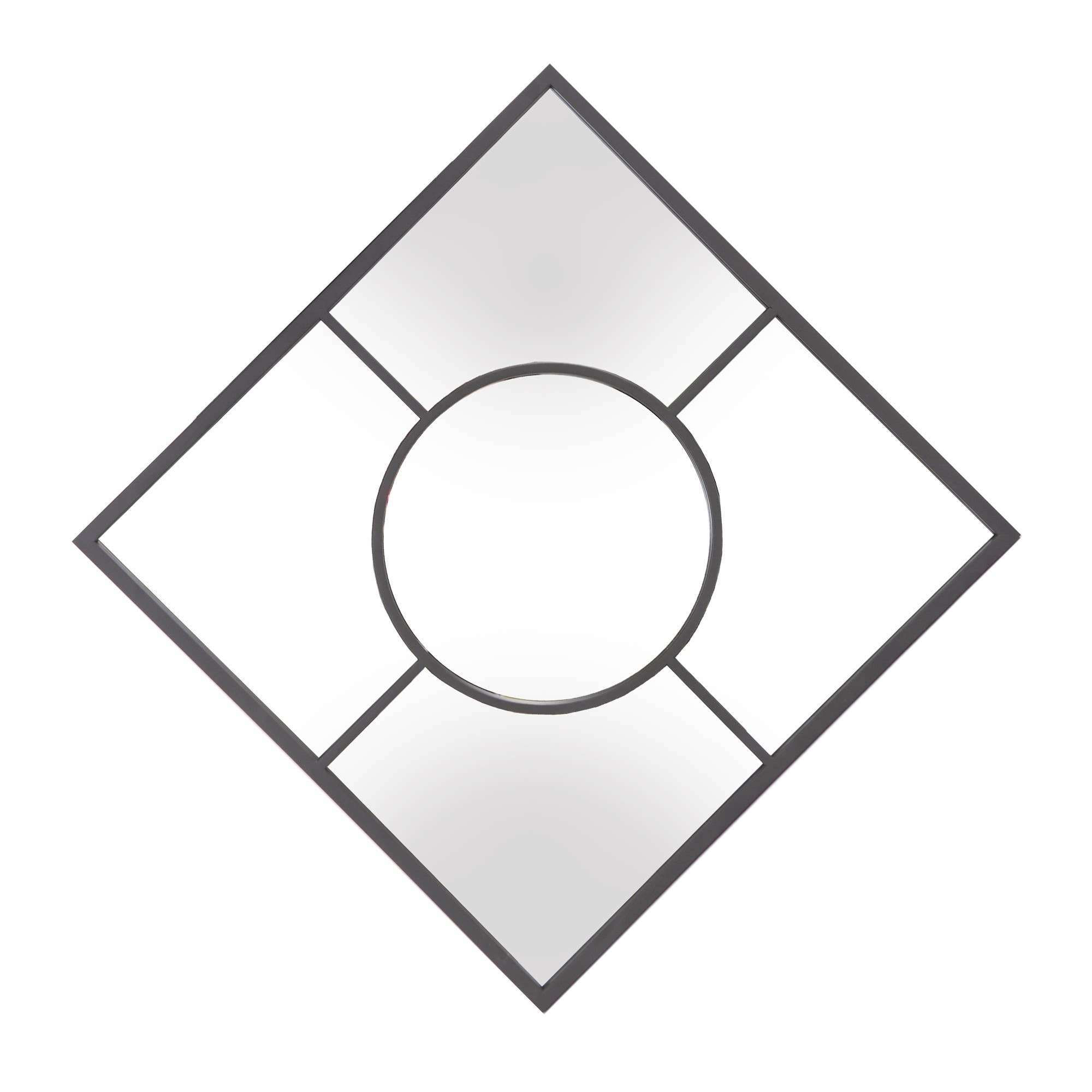 HomeRoots – Espelho de parede por atacado – Graphite Design Geométrico Espelho de Parede2