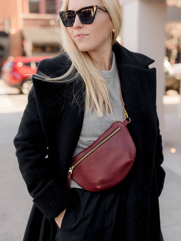 Sling Bag, Bordeaux for wholesale by ABBY ALLEY