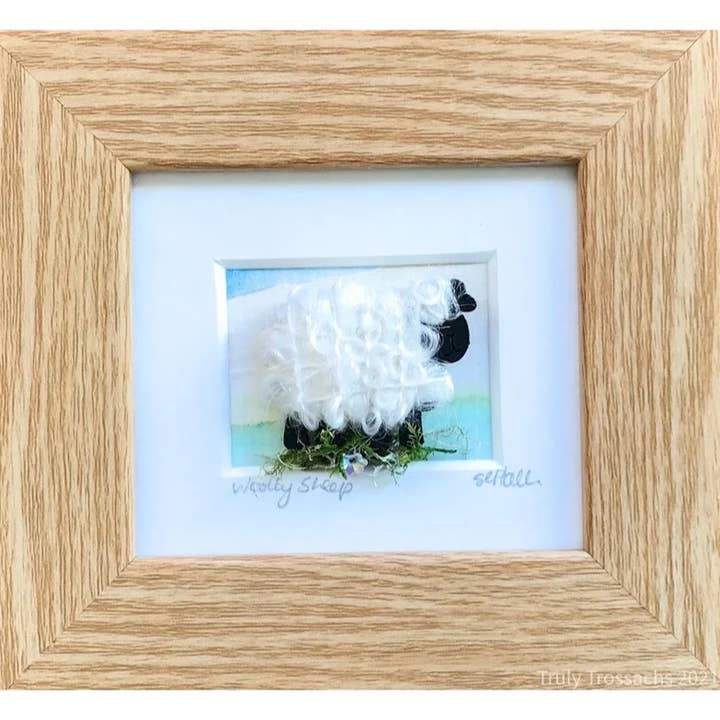 Truly Trossachs - Wholesale Art Print - Wool Wrapped Sheep Watercolour Mini Boxed Pictures