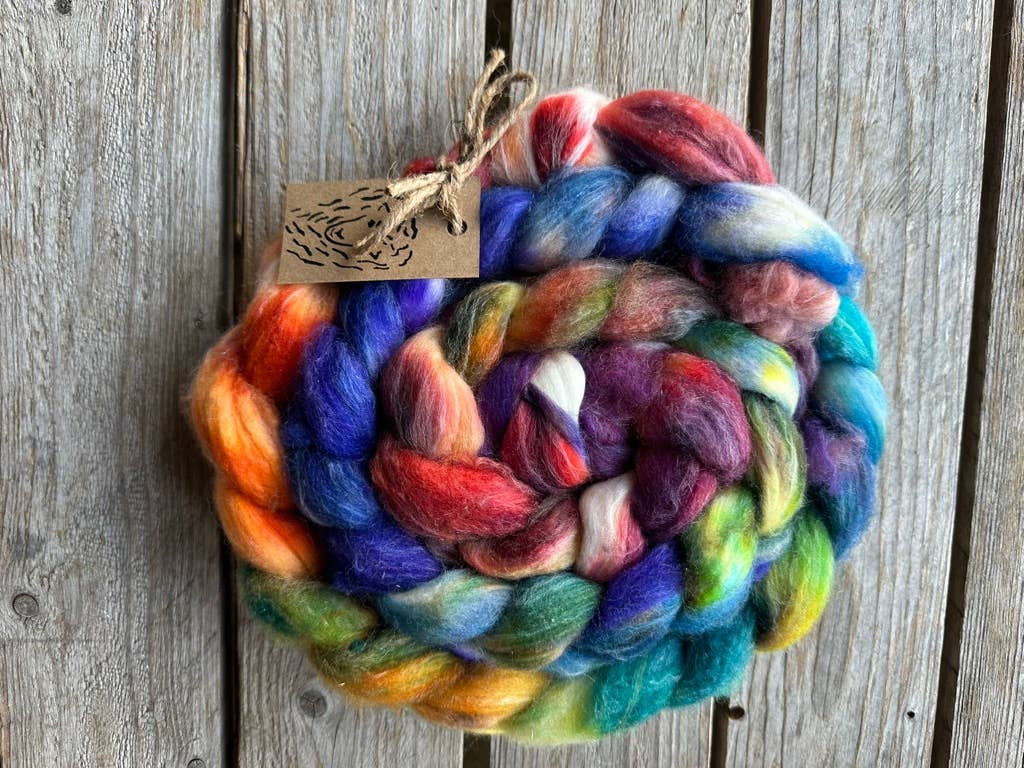 Koigu Wool Designs - Wholesale Yarn - Roving Braid with sparkle4