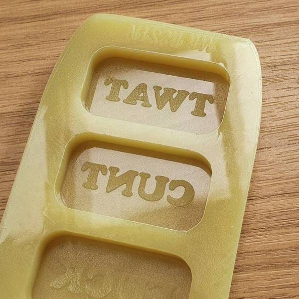 Mr Resin - Wholesale Craft Supplies - Swear Word / Naughty / Foul Language Wax Melt Silicone Moulds - HB Style Size1