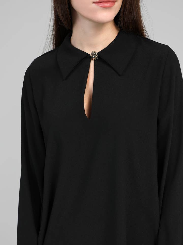 An'ge – Großhandel Kleid – Damen – KURZES KLEID MAPAUL schwarz1