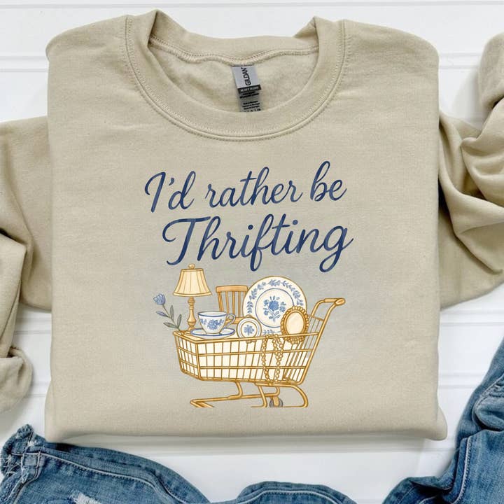 WS Thrifting Crewneck Sweatshirt for Women Vintage Apparel for wholesale by Lasting Impressions CT