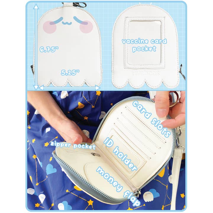 Fiveboos Inc – wholesale Crossbody-väska – Unisex – Boo Bag-kollektion - Vit