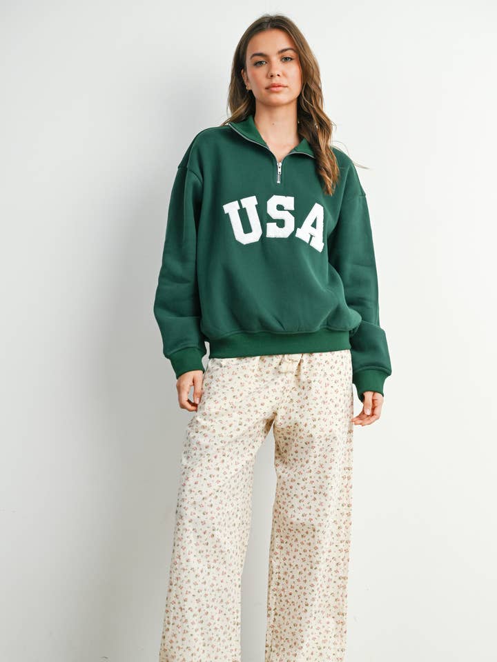 Top a manica lunga con zip a un quarto - BMT7795 per la vendita all'ingrosso da parte di BUTTERMELON