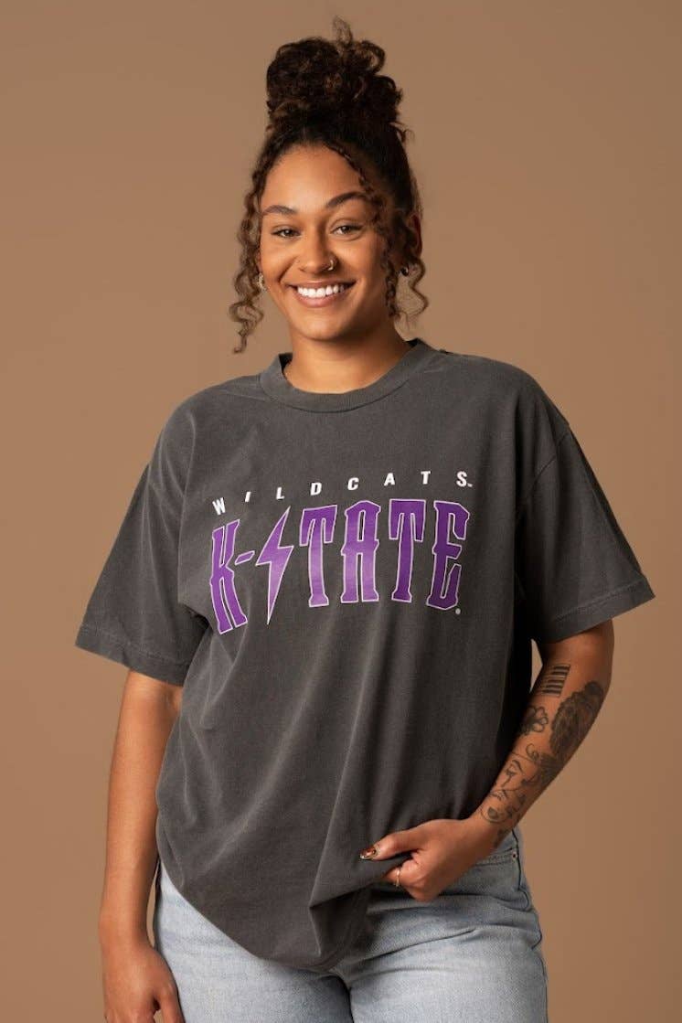 Black K-State Band Tee for wholesale on Faire0