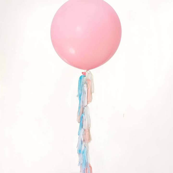 Pink Lemonade and Blue Tassel Tail for wholesale by Ellie's Party Supply