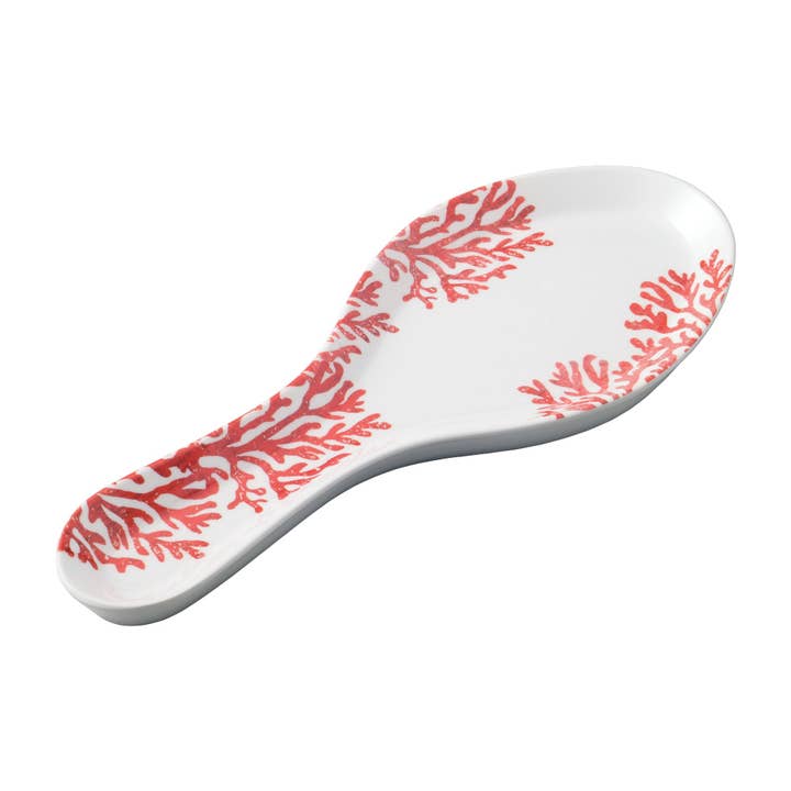 Supreme Housewares - Wholesale Spoon Rest - Red Coral Melamine Spoon Rest