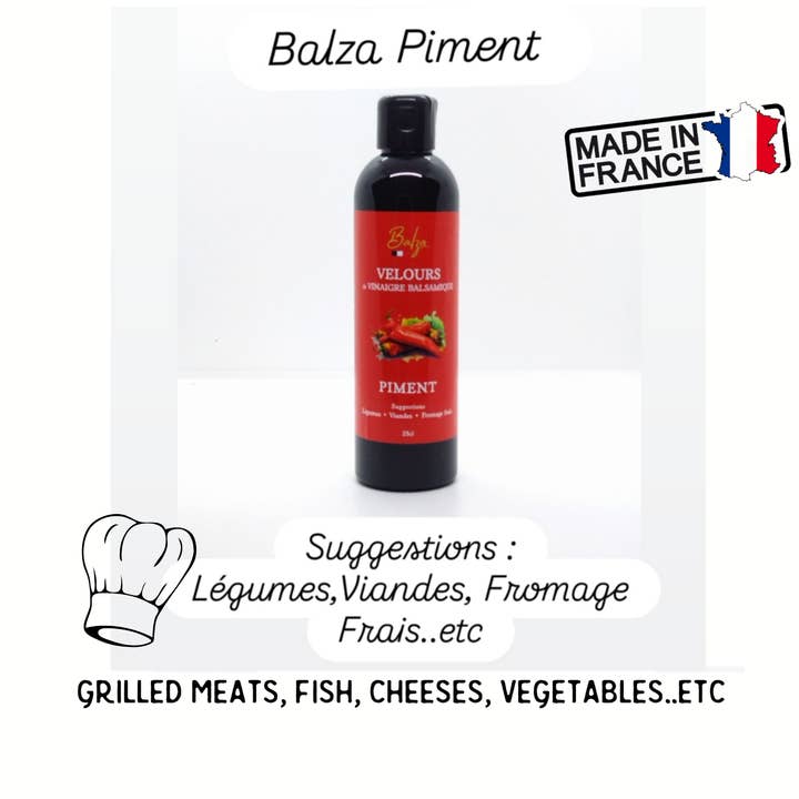 Atelier du Sel Camargue - Vendita all'ingrosso Aceto - Crema di Aceto Balsamico al Peperoncino 250ml