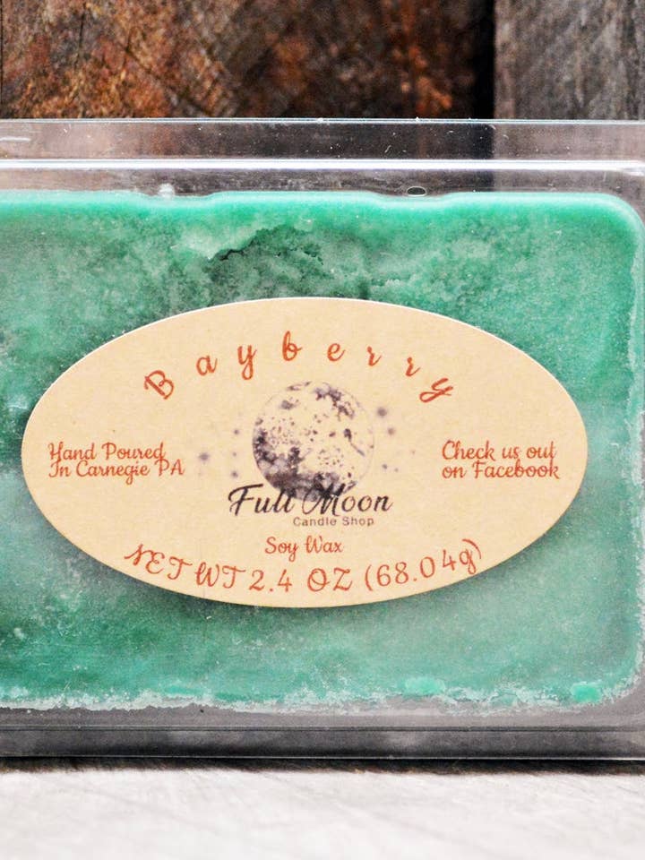 Bayberry Wax Melt 2.4oz for wholesale by Full Moon Candle Shop
