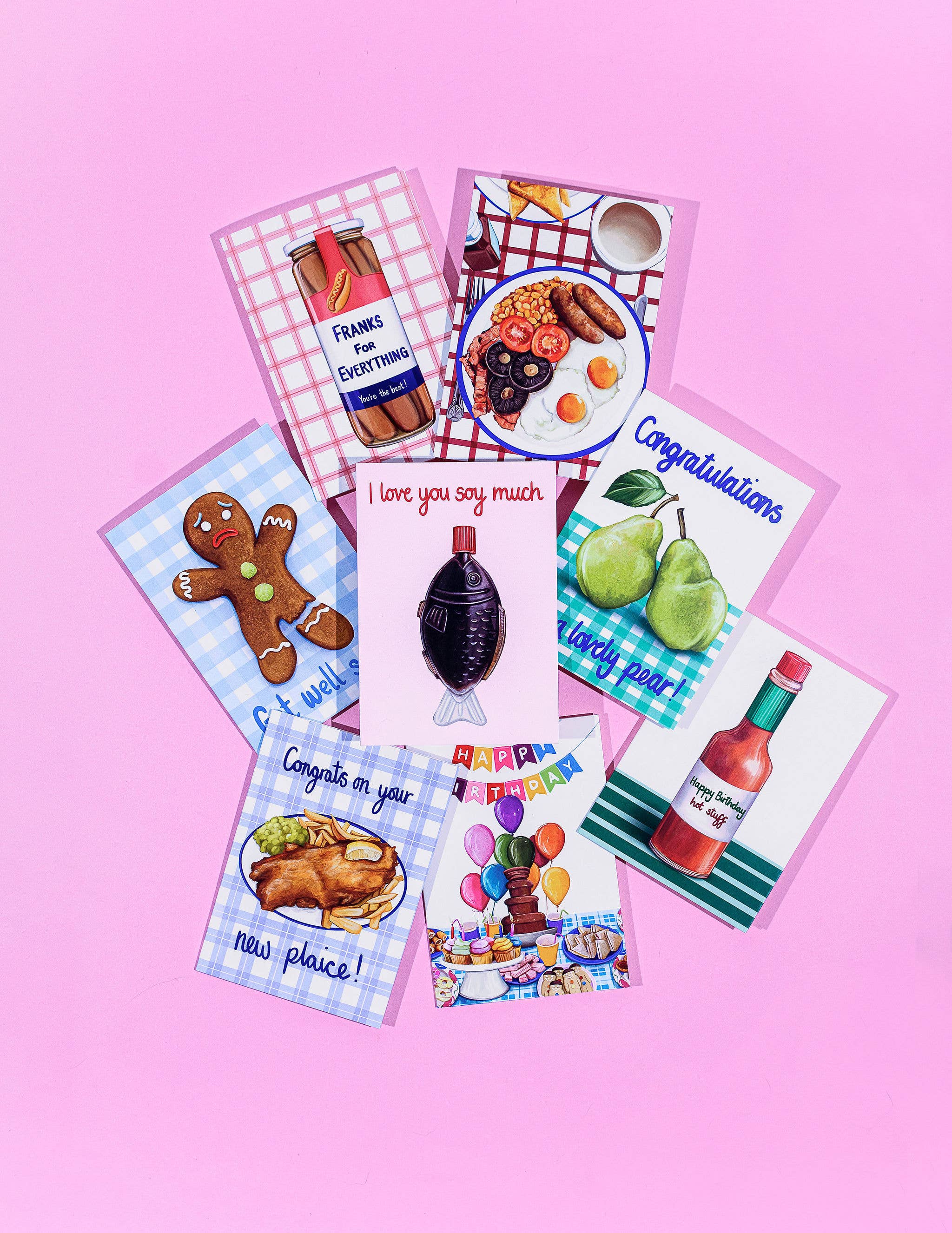 Katie Tinkler illustration - Venta al por mayor Tarjetas de San Valentín - Love You Soy Much - Tarjeta de felicitación para el día de San Valentín5