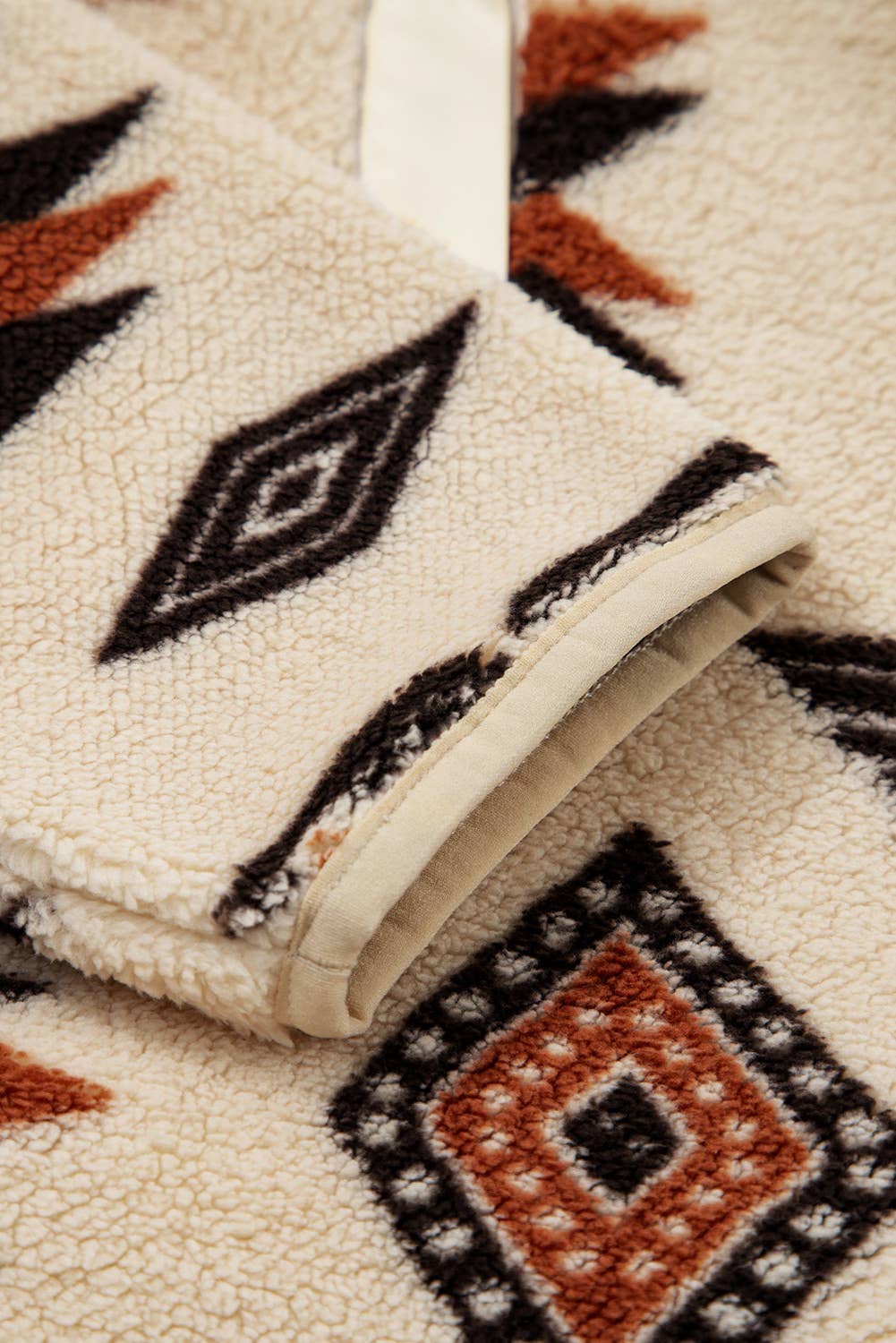 66DISCO - Vente Sweat-shirt – femme - Sweat-shirt en peluche grande taille motif occidental demi (S-4X)17