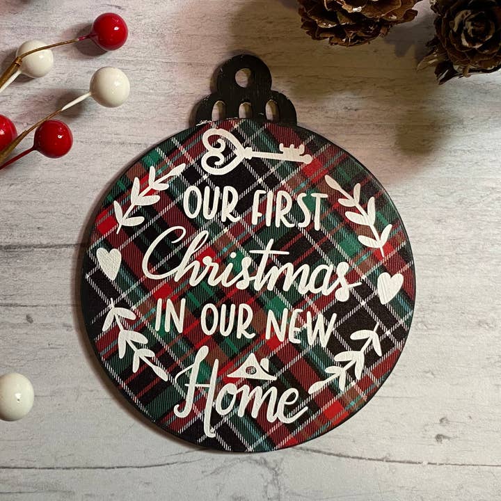 Our 1ST Christmas in our new home ornaments for wholesale by Merlscreations LLC