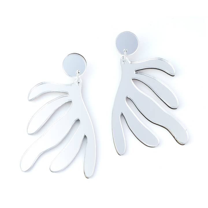 Orecchini Matisse n. 1 in Specchio Argento per la vendita all'ingrosso da parte di By Chavelli