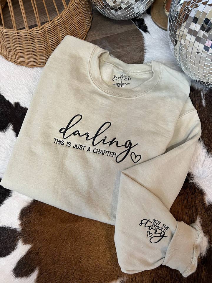 Querida Isto É Apenas Um Capítulo | Artesanal por atacado de The White Stitch