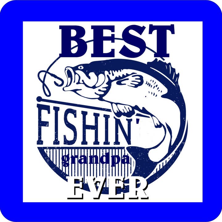 3 Inch Cloth Patch Best Fishing Grandpa Ever for wholesale by BMS BIZ