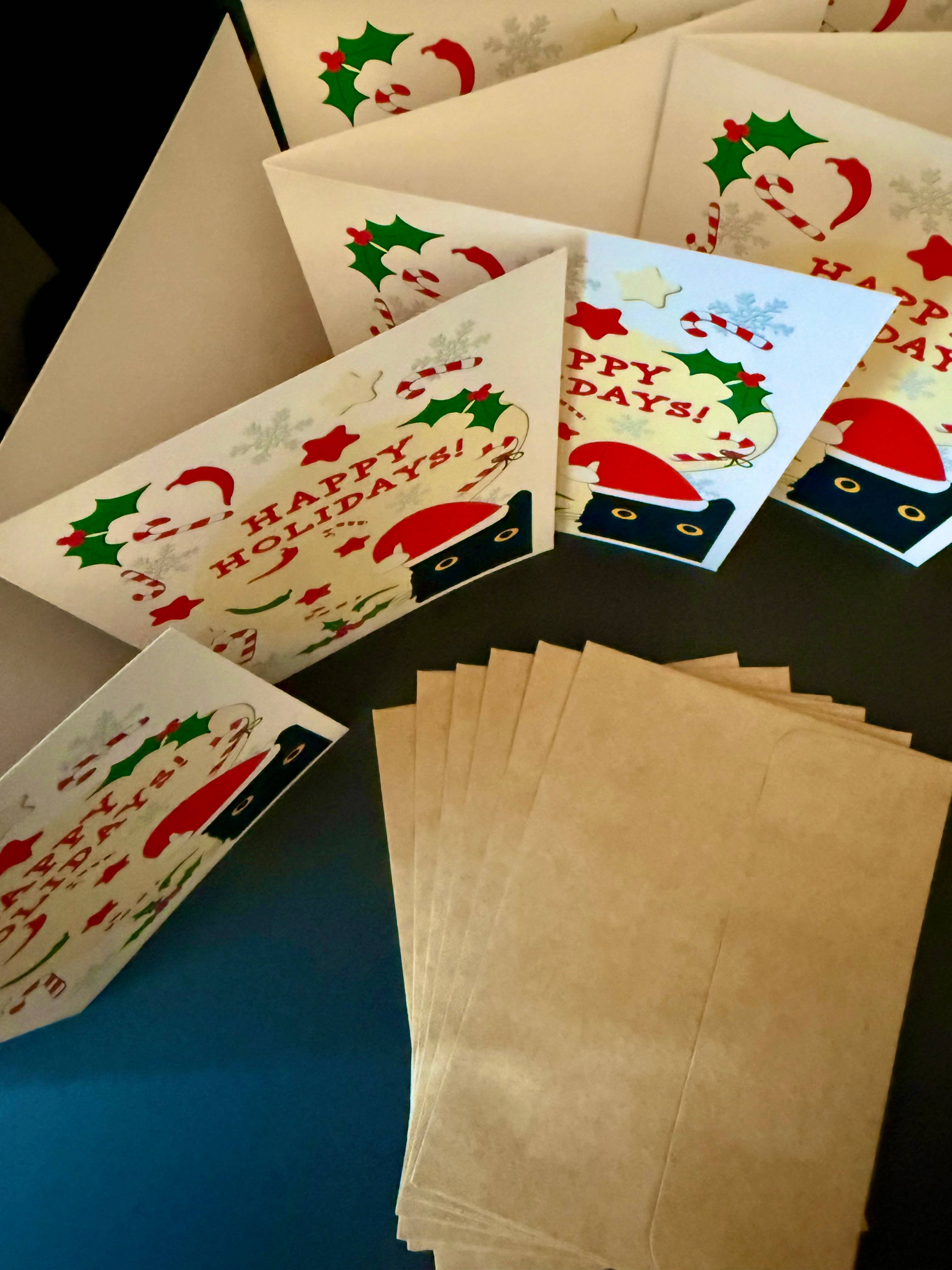 Mobius Theory - Wholesale Christmas Card - Happy Holidays Greeting Card Box Set of Six (6) Cards1